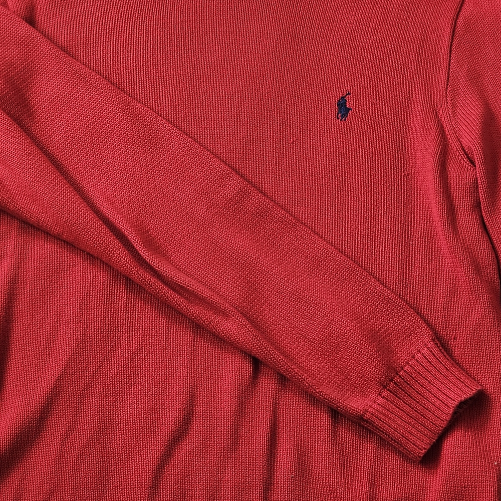 Polo by Ralph Lauren Men's Vibrant Red Crewneck Sweater